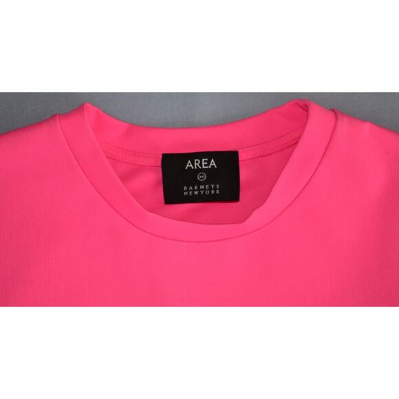 C0 NEW AREA BY BARNEY'S NEW YORK Pink Crystal Embellished Bottom Trim Top Size S - Picture 7 of 9